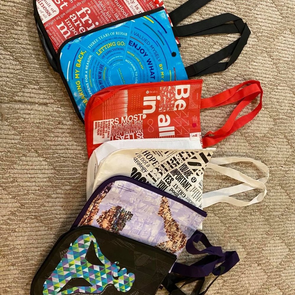 LULULEMON Plum Print Hi-Low Top, 4 - Picture 5 of 5